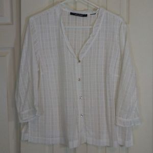 Crazy Hose Collection Vintage White Blouse